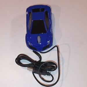 Blue Cruising Car Mouse